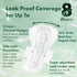 Large Sanitary Pads with Certified Organic Cotton Cover 14s